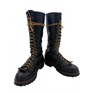 Hoffman's Lineman Motorcycle Boots 12E Beautiful Worn/Used